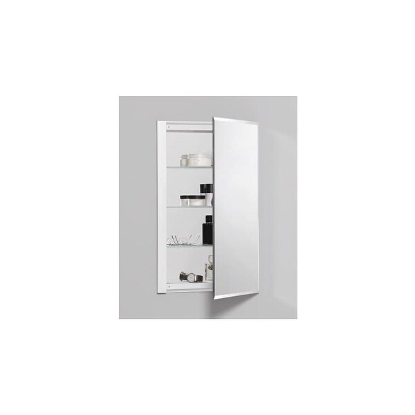 Robern RC1626D4FB1 R3 16" x 26" x 4" Beveled Single Door Medicine Cabinet with Reversible Hinge