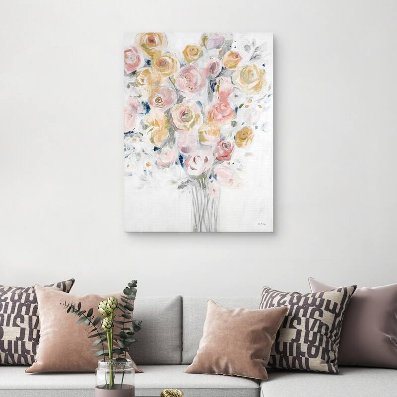 Blush Bouquet II by Jill Martin Canvas Art Print