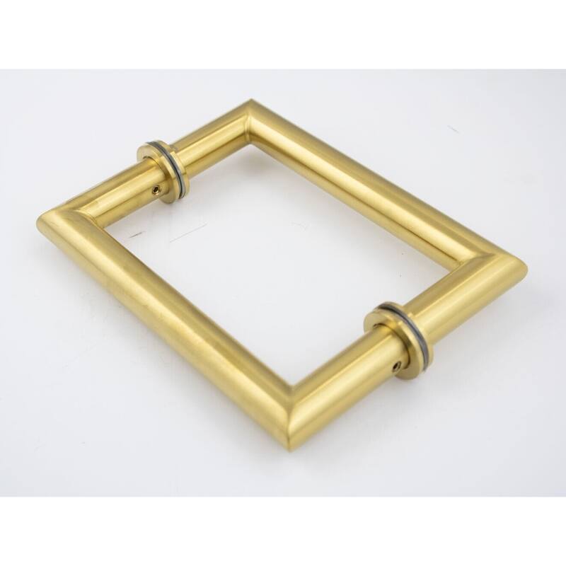 CEL 6"x 6" Mitered Corner Back to Back Shower Door Pull Handles