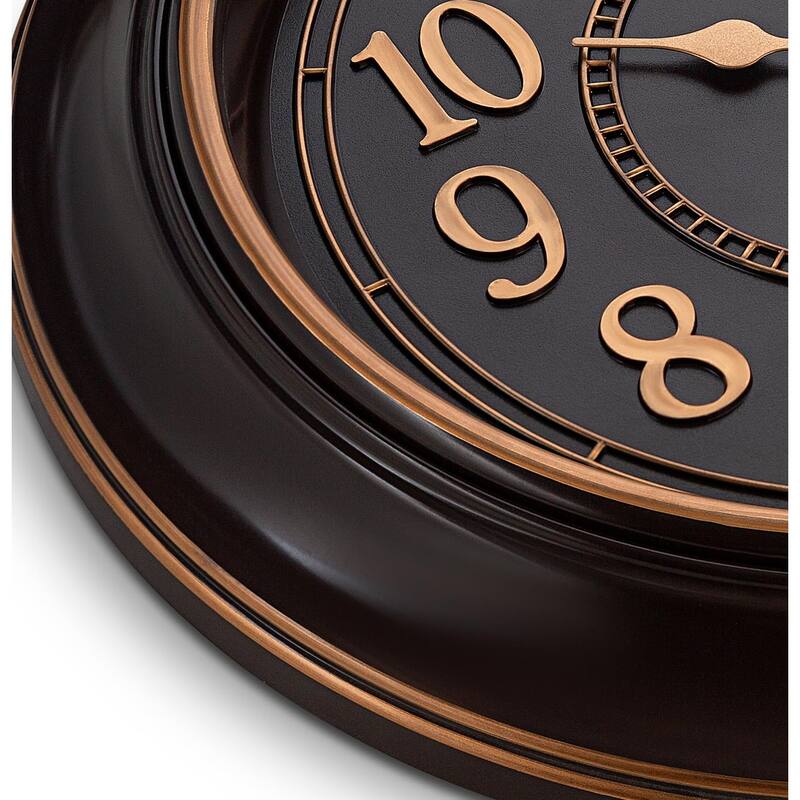 Large Wall Clock 18 Inch Quality Quartz Silent Non Ticking, Battery Operated,Beautiful Decorative Stylish Clock