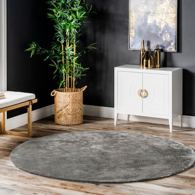 Nuloom Loni SuperiorWash Solid Machine Washable Shag Area Rug