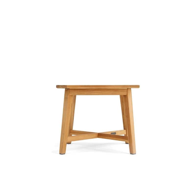 Winston All-Natural Teak Outdoor 24" Square Side Table