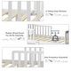 preview thumbnail 9 of 44, Costway Kids Toddler Wood Bed Bedroom Furniture w/ Guardrails - See Details