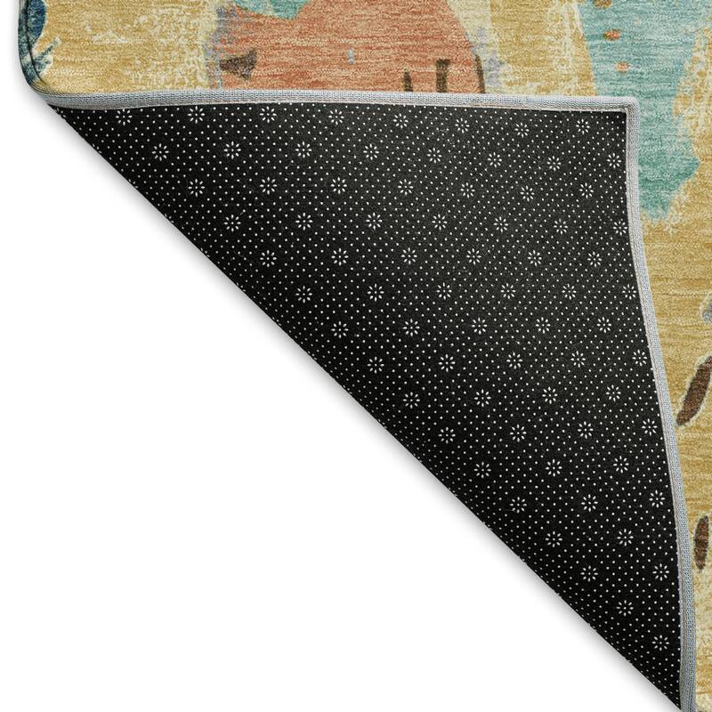 Premium Washable Super Soft Abstract Fragments Mayfield Rug