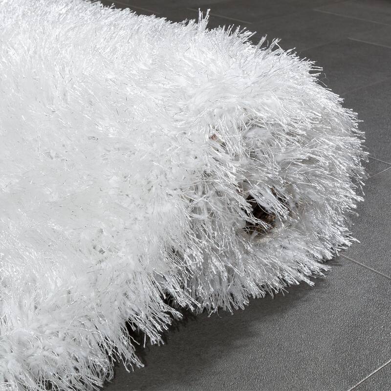 Soft Shag Rug For Bedroom & Living-Room Glossy Yarn