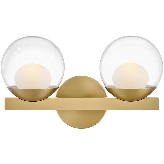 Hinkley Lighting 57442-LL Sunni 2 Light 15" Wide LED Vanity Light - Lacquered Brass