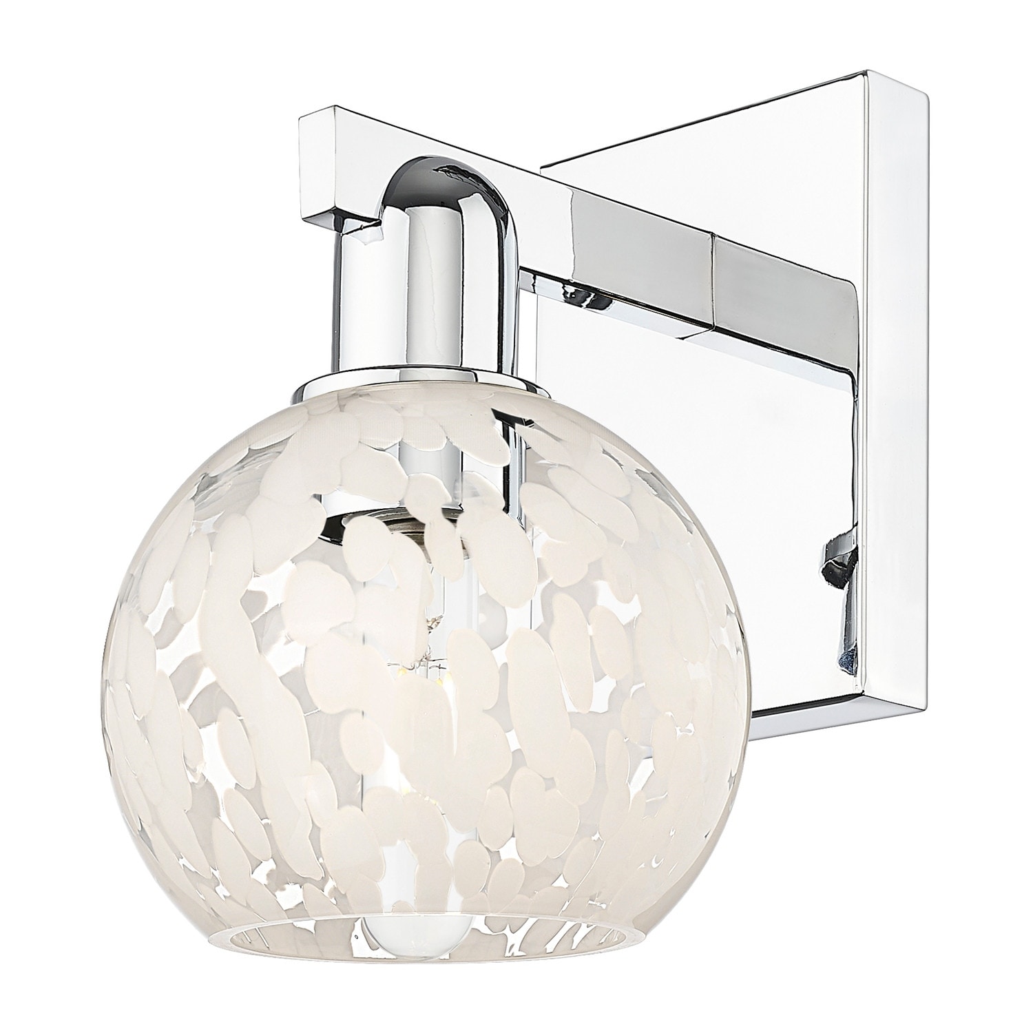 Innovations Lighting 716-1W-10-6 White Mouchette Sconce White