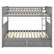 preview thumbnail 26 of 25, Full over Full Bunk Bed with Drawers,Kid's Bunk Convertible Bed