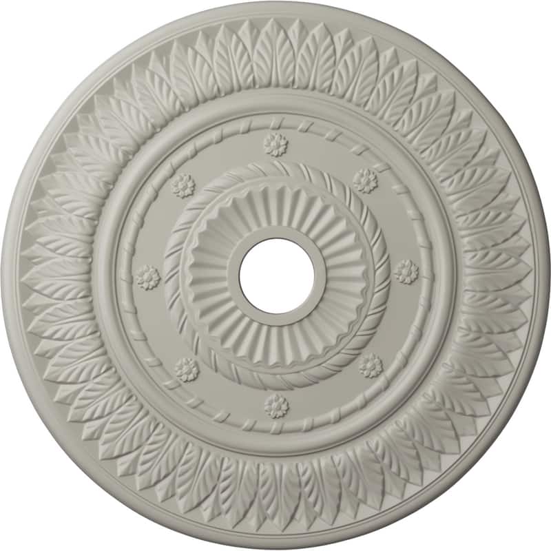 26 3/4"OD x 3 5/8"ID x 1 1/8"P Leaf Ceiling Medallion
