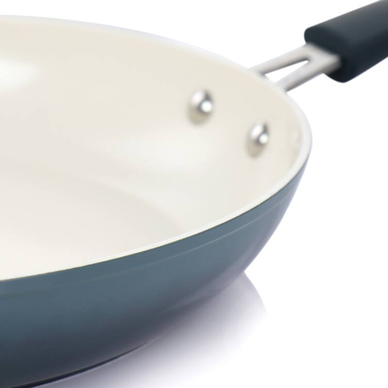 Oster 12 Inch Nonstick Aluminum Frying Pan in Dark Green