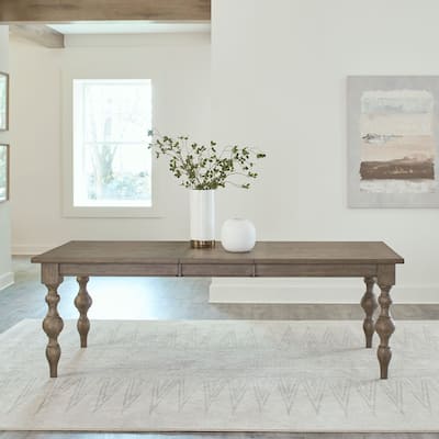 Americana Farmhouse Dusty Taupe Rectangular Leg Table