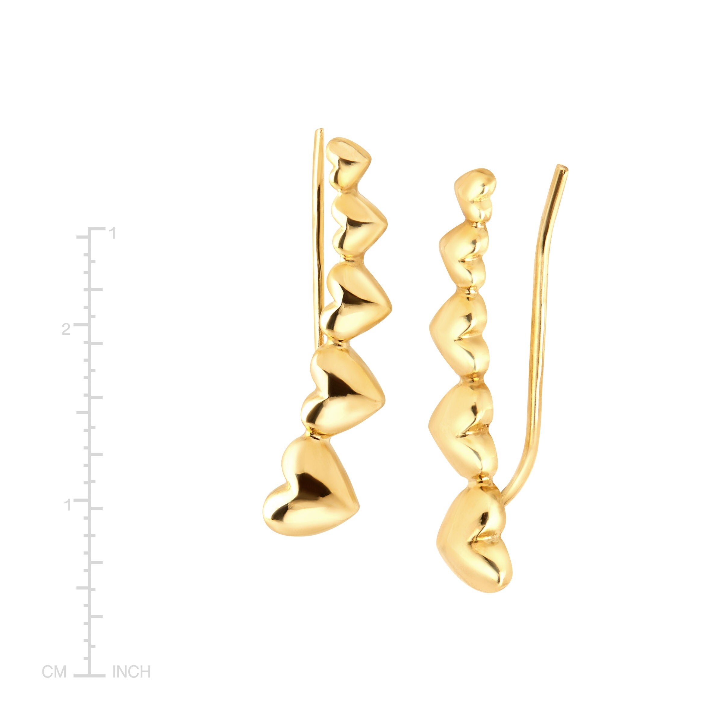 full ear earrings gold