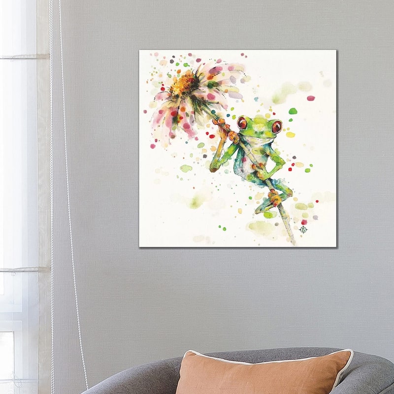 iCanvas "Hello There Bright Eyes" by Sillier Than Sally Canvas Print - 26x26x1.5