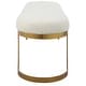 preview thumbnail 6 of 5, Uttermost Infinity Gold Bench - 60 W X 19 H X 16.25 D (in)