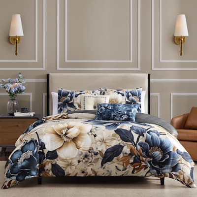 Bebejan English Manor 100% Cotton Sateen 5 Piece Reversible Comforter Set