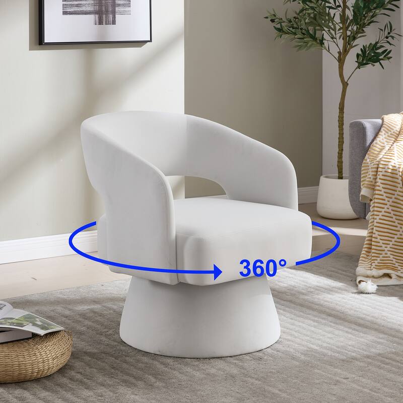 Swivel Barrel Chair Accent Armchair
