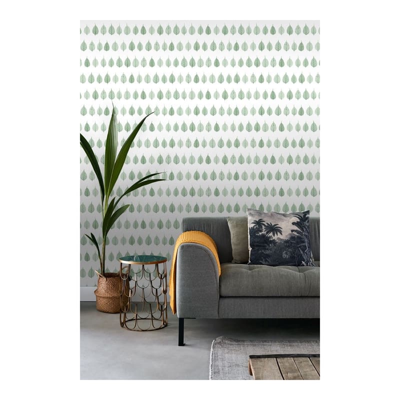 ESTA Home Greenhouse Green Leaves Wallpaper - 20.5 x 396 x 0.025