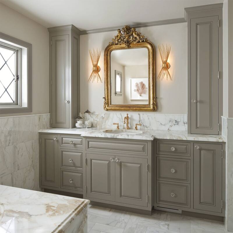 Glam 2-Light Up Down Distressed Gold Starburst Vanity Wall Sconce