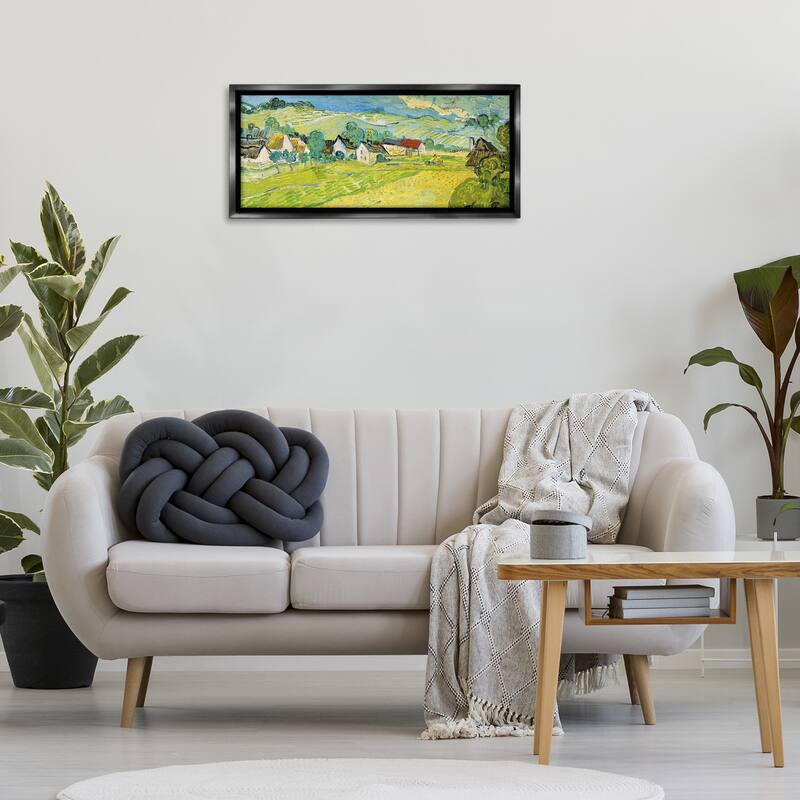 Stupell Classic Vast Countryside Framed Floater Canvas Wall Art Design By Vincent Van Gogh