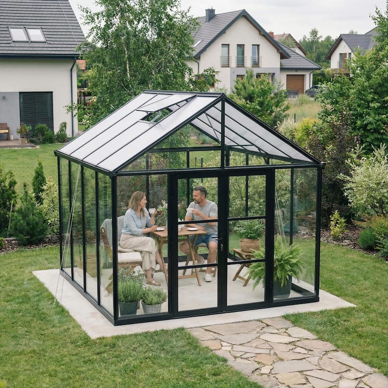 Canopia Aria 10 ft. Black / Clear Greenhouse Kit - 10 ft. x 10 ft.