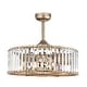 preview thumbnail 4 of 12, Pereder 26-inch Antique Silver 6 Lights 3 Blades Lighted Ceiling Fan with Remote
