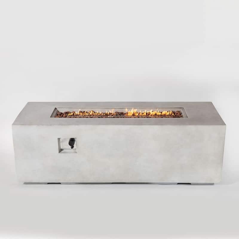 70inch Concrete Large Fire Pit Table