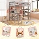 preview thumbnail 16 of 28, Twin Size Loft Bed with Desk and Bookshelves for Kids and Teens