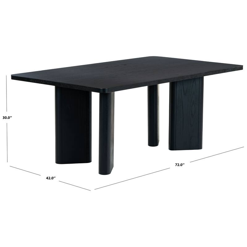SAFAVIEH Couture Barnard Rectangle Wood Dining Table - 72"W x 42"D x 30"H
