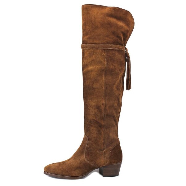 frye suede over the knee boots
