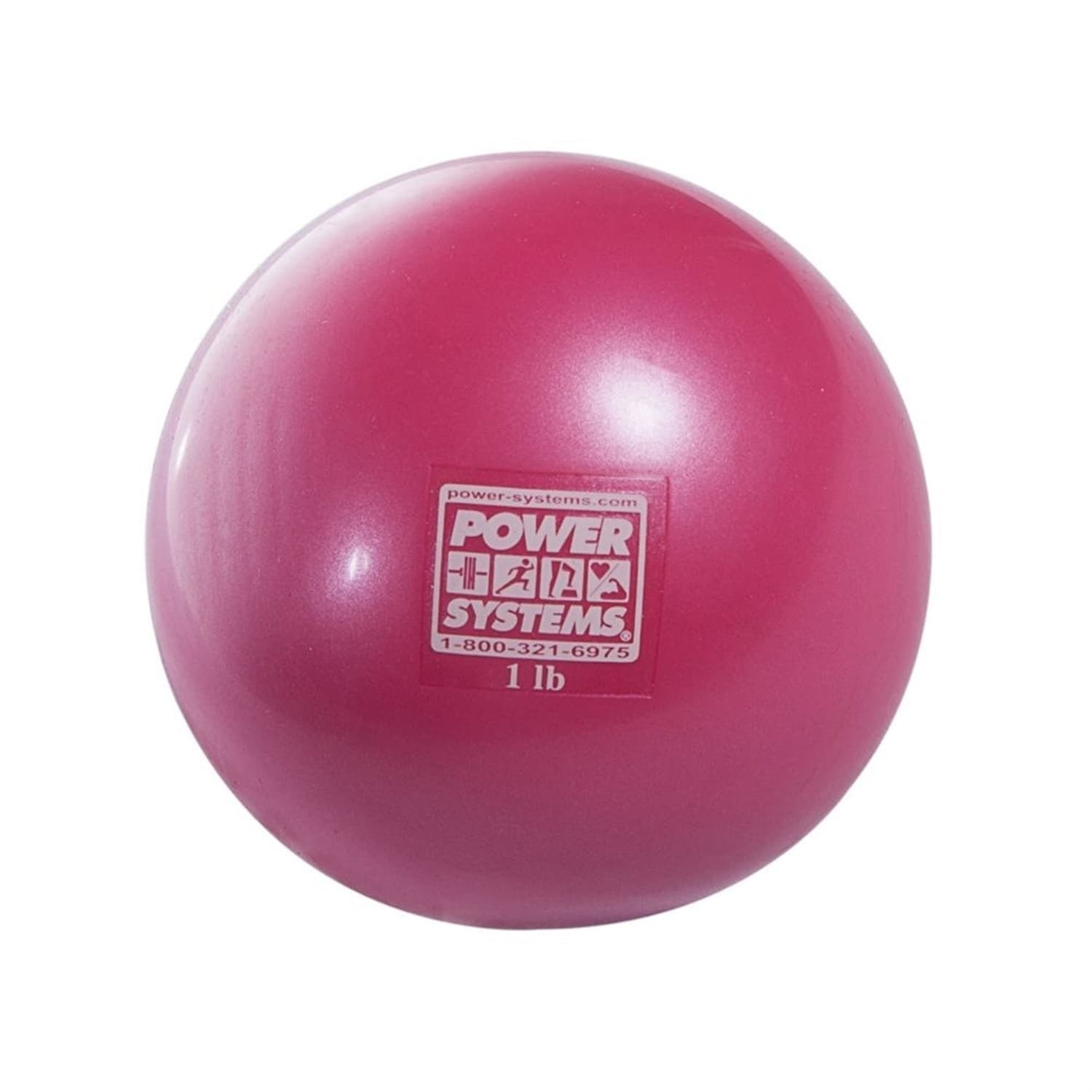 Power Systems Soft Touch Medicine Ball , Durable Weighted Exercise Ball for Strength Training