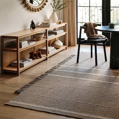 Frenshe Interiors Toluca Striped Wool Area Rug