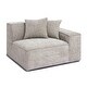 preview thumbnail 5 of 13, Mindy Chenille Basketweave RAF Corner Chair