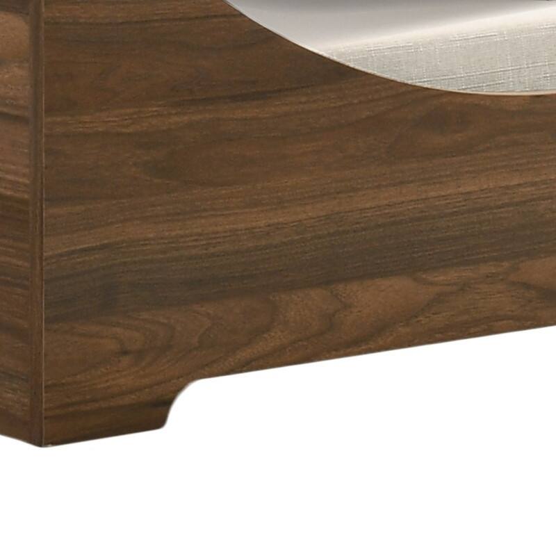 Gibson Brown Alder Wood Finish 36" Wide Modern Comfy Pet Bed with Cushion