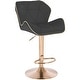 preview thumbnail 31 of 41, Modern Home Luxe Spyder Contemporary Adjustable Suede Barstool - Modern Comfortable Adjusting Height Counter/Bar Stool Single - Black/Gold