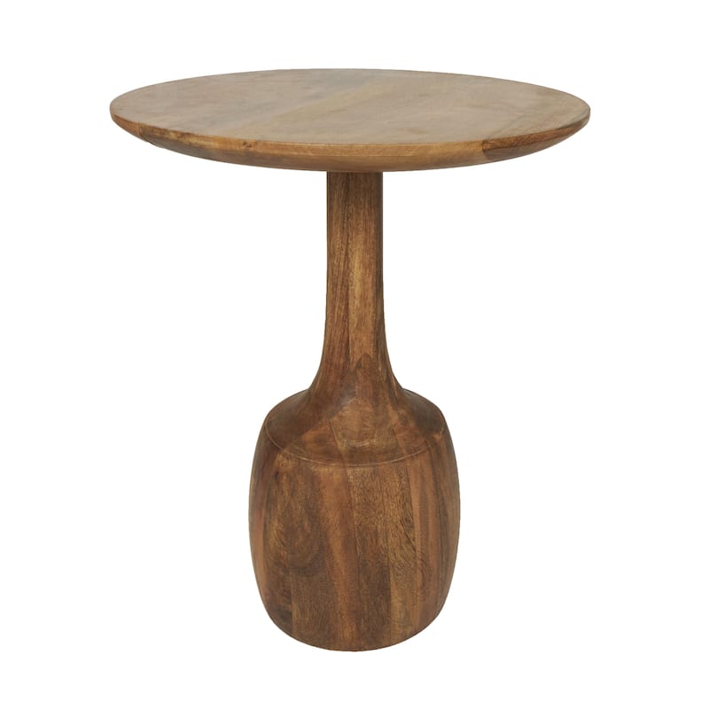 Mango Wood Handmade Side End Accent Table with Elevated Bases - Set of 3 Brown - Roche River Decor