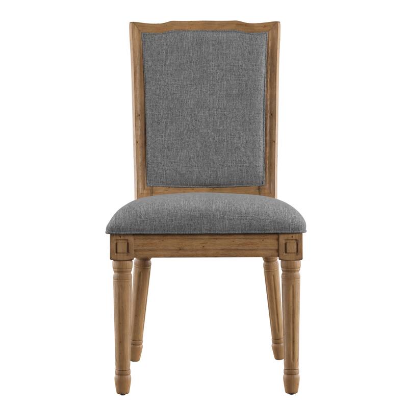 Deana Ornate Linen Dining Chairs (Set of 2) by iNSPIRE Q Artisan
