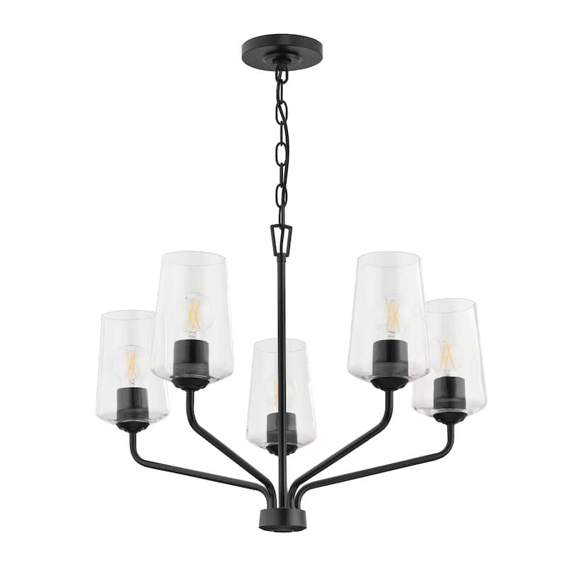Celino Five-Light Chandelier with Clear Glass - 19