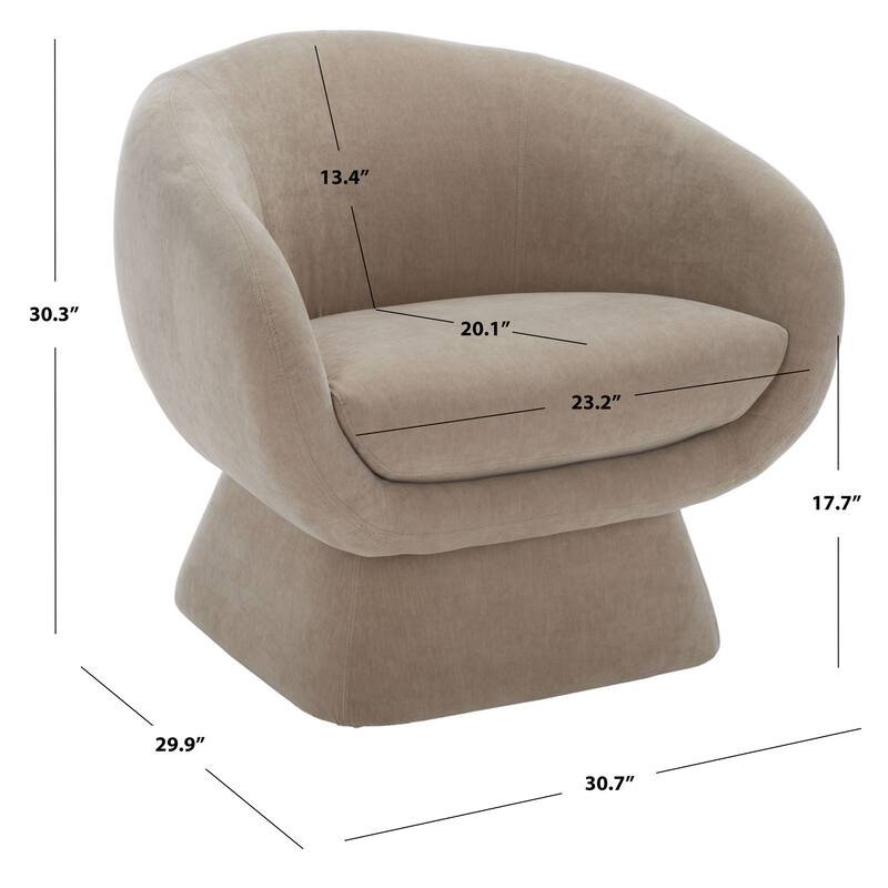 SAFAVIEH Couture Arbenora Modern Accent Chair - 30.7" W x 29.9" L x 30.3" H - 31Wx30Dx30H