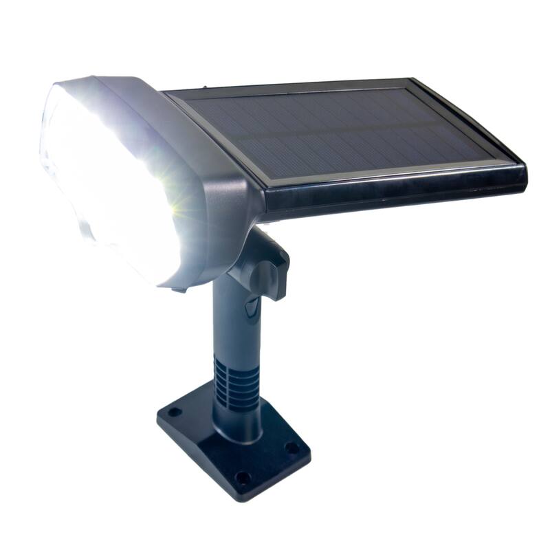 Solar Powered Motion Security Sensing Floodlight - Always On - IP66 - 360°Rotatable 1400LM Warm Bright White 17 LED Floodlight