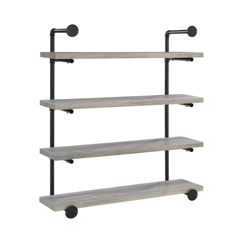 Condou Black Metal 40-inch Wall Shelf