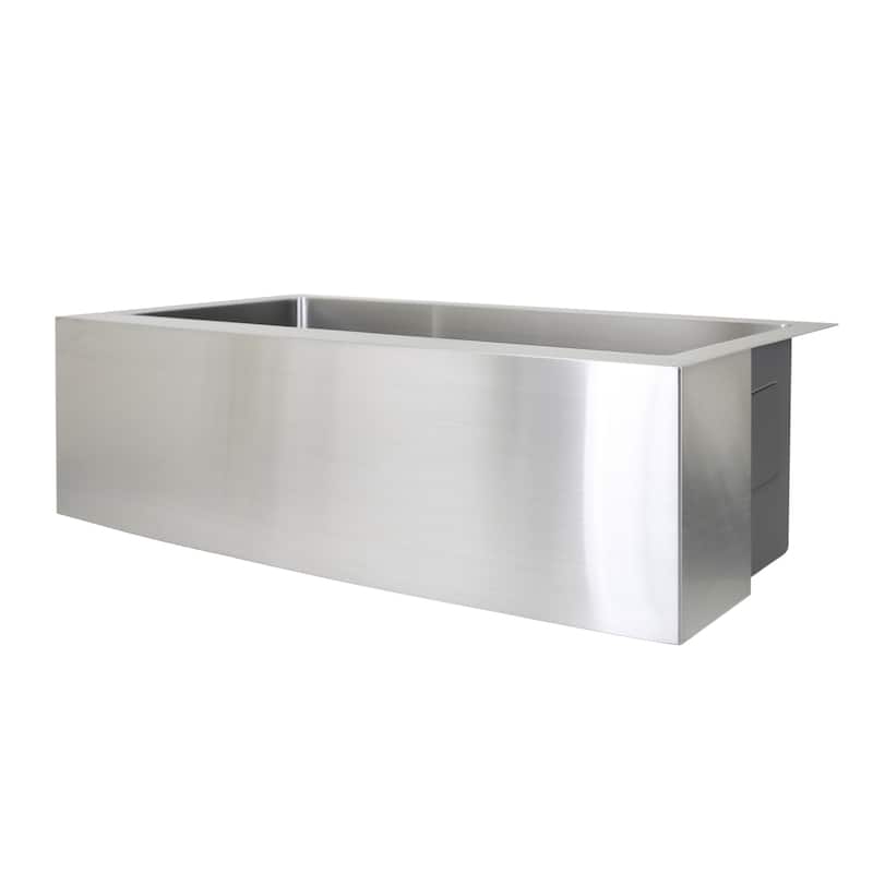 KBV 30 in. x 20 in, Farmhouse Apron-Front Single Bowl 18 Gauge Brushed Stainless Steel Kitchen Sink with Accessories - 30 x 20