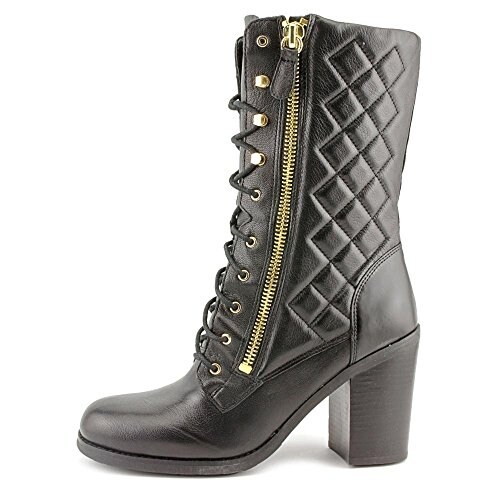Guess Jacqui Leather Quilted Military Booties