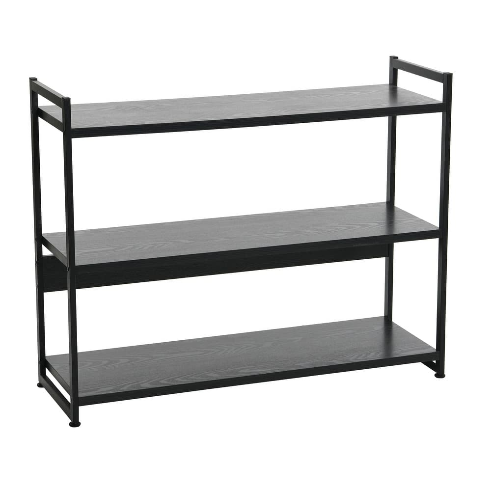 Household Essentials 3 Shelf Open Storage Bookshelf - 13.8"L x 40.5"W x 32.5"H