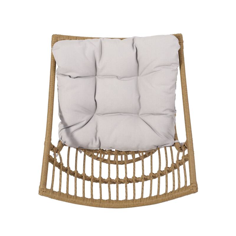 Caryl Outdoor Wicker High Back Lounge Chair (Set of 2) by Christopher Knight Home