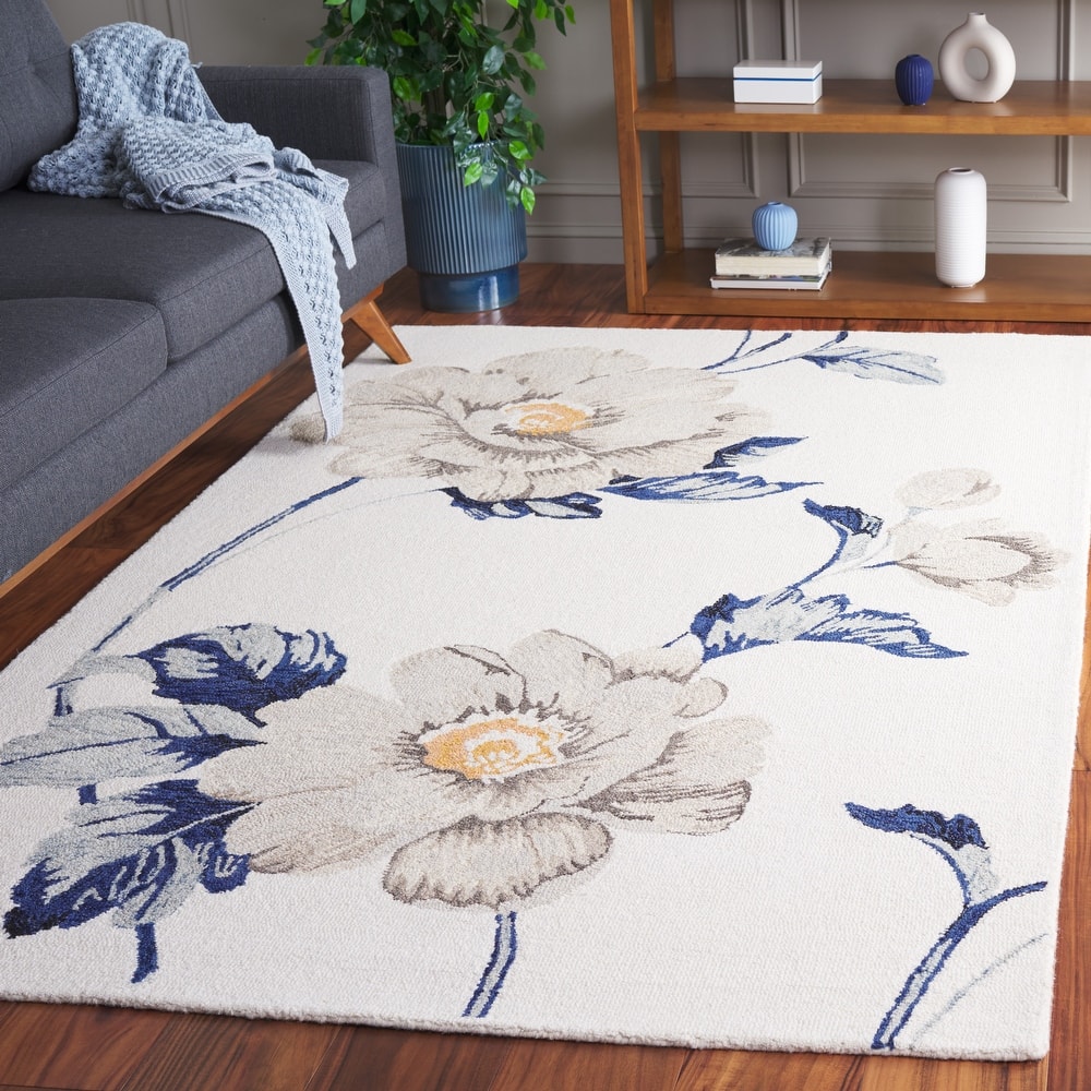 SAFAVIEH Handmade Jardin Garnette Country Wool Rug