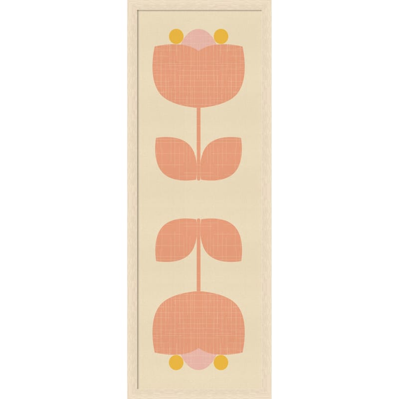 Amanti Art Framed Fabric Pinboard Retro Tulip Harmony by Dina Dankers Printed Bulletin Board