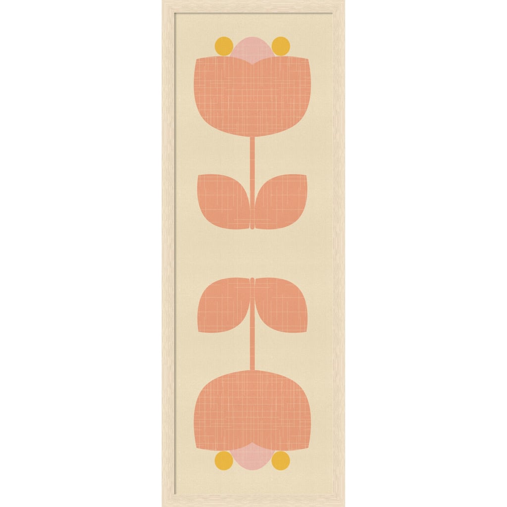 Amanti Art Framed Fabric Pinboard Retro Tulip Harmony by Dina Dankers Printed Bulletin Board