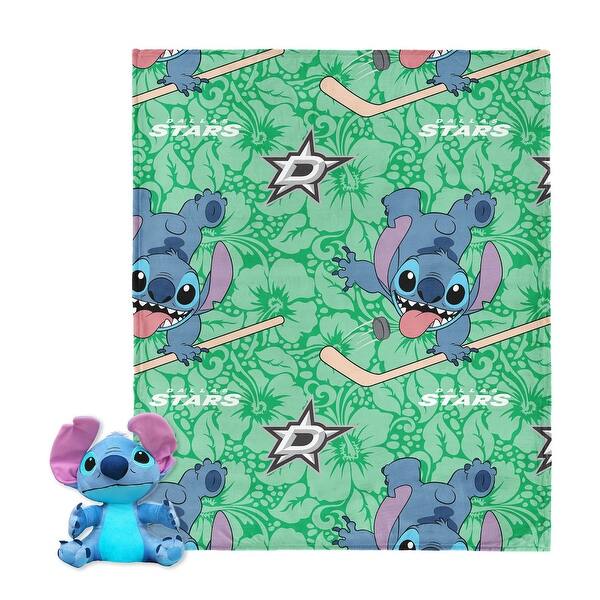 slide 2 of 29, NHL Slapstick Stitch Hugger Pillow & Silk Touch Throw Blanket Set 40x50 inches - Dallas Stars