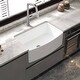 preview thumbnail 13 of 11, Pure 33 Inch Curved Apron Front Farmhouse Kitchen Fireclay Sink