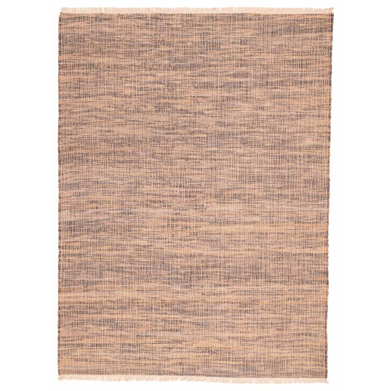ECARPETGALLERY Flat-Weave Palas Denizli Tan Jute Kilim - 5'5 x 7'4